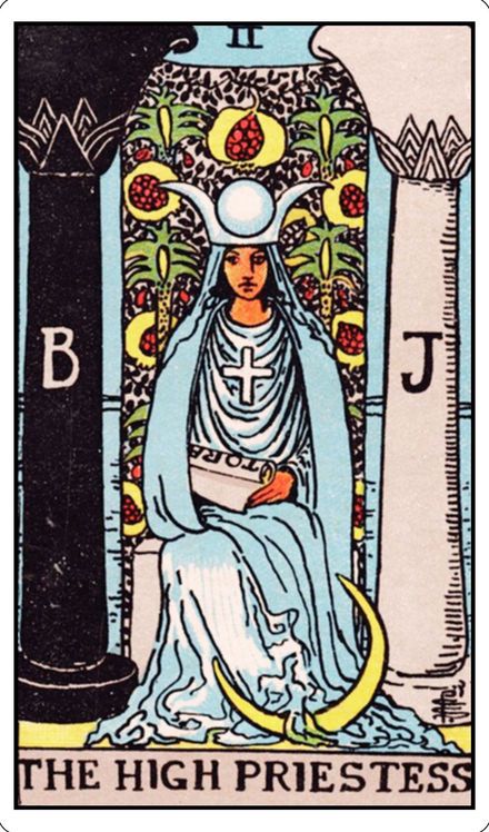The High Priestess from the Rider-Waite-Smith tarot deck