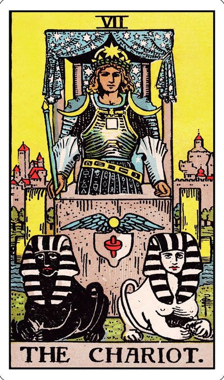 The Chariot from the Rider-Waite-Smith tarot deck