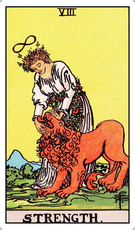 Strength from the Rider-Waite-Smith tarot deck