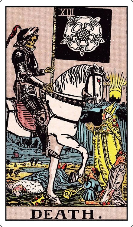 Death from the Rider-Waite-Smith tarot deck