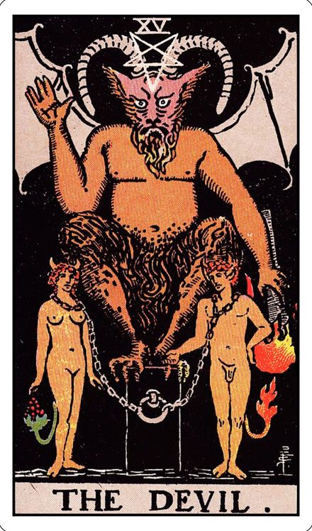 The Devil from the Rider-Waite-Smith tarot deck