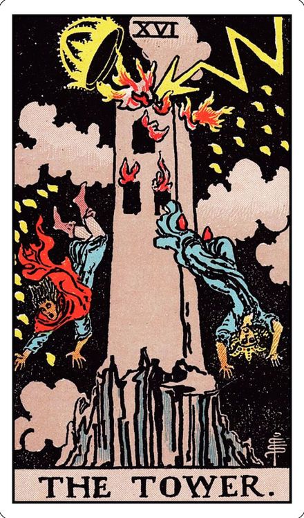 The Tower from the Rider-Waite-Smith tarot deck