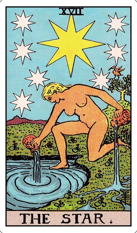 The Star from the Rider-Waite-Smith tarot deck