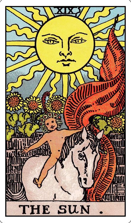 The Sun from the Rider-Waite-Smith tarot deck