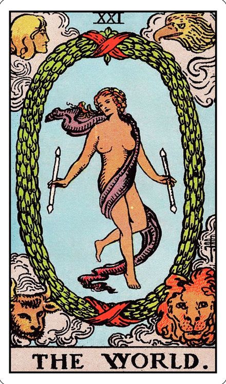 The World from the Rider-Waite-Smith tarot deck