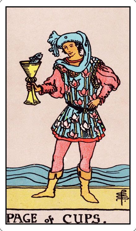 Page of Cups from the Rider-Waite-Smith tarot deck